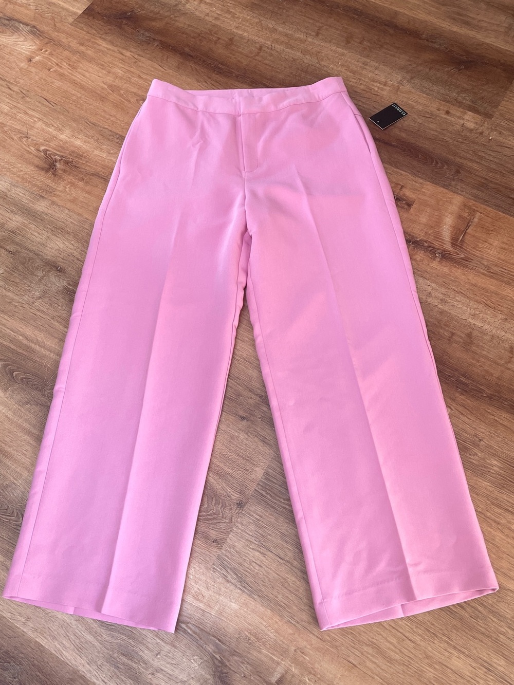 Eloquii Womens Wide Leg Trousers Pants Size 14 Pink Pleated NEW NWT Career